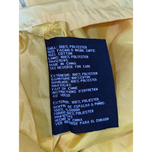 London Fog Women's Rain Coat Parka size L Yellow Preppy Old Money - Picture 13 of 14